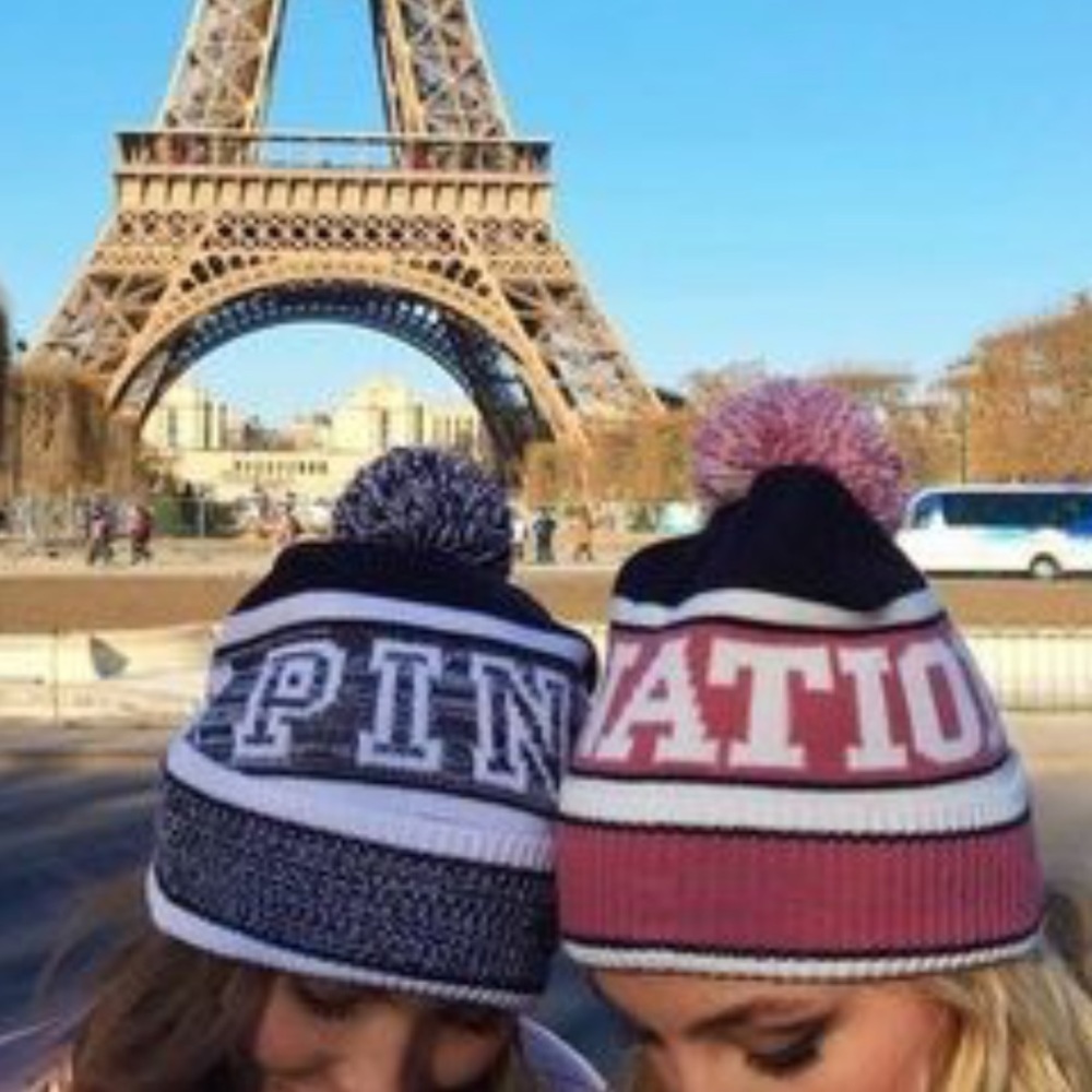 NWT vs pink beanie